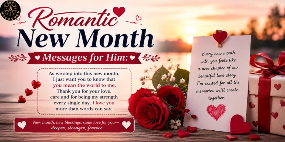 _Romantic New Month Messages for Him