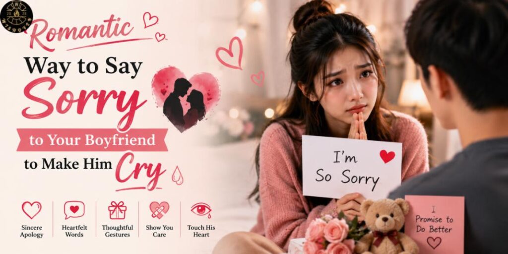 Romantic Way to Say Sorry to Your Boyfriend to Make Him Cry
