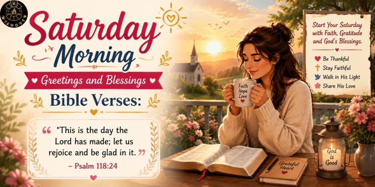 Saturday Morning Greetings and Blessings Bible Verses