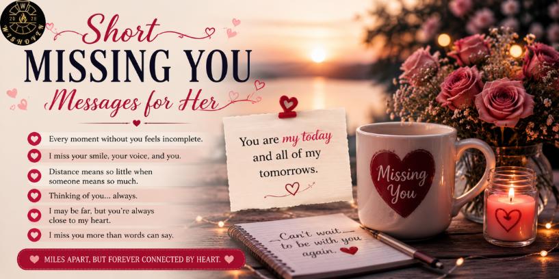 Short Missing You Messages for Her