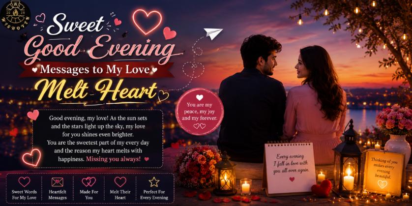 Sweet Good Evening Messages to My Love Melt Heart
