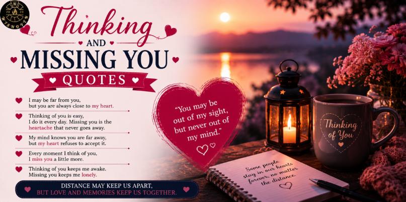 Thinking and Missing You Quotes