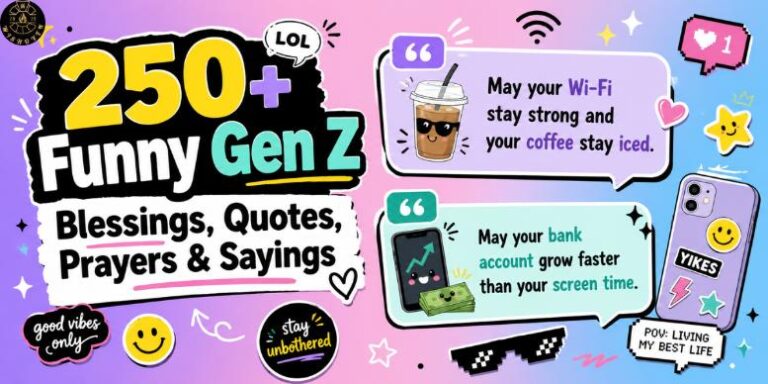 250+ Funny Gen Z Blessings, Quotes, Prayers & Sayings