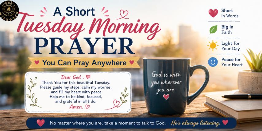 A Short Tuesday Morning Prayer You Can Pray Anywhere