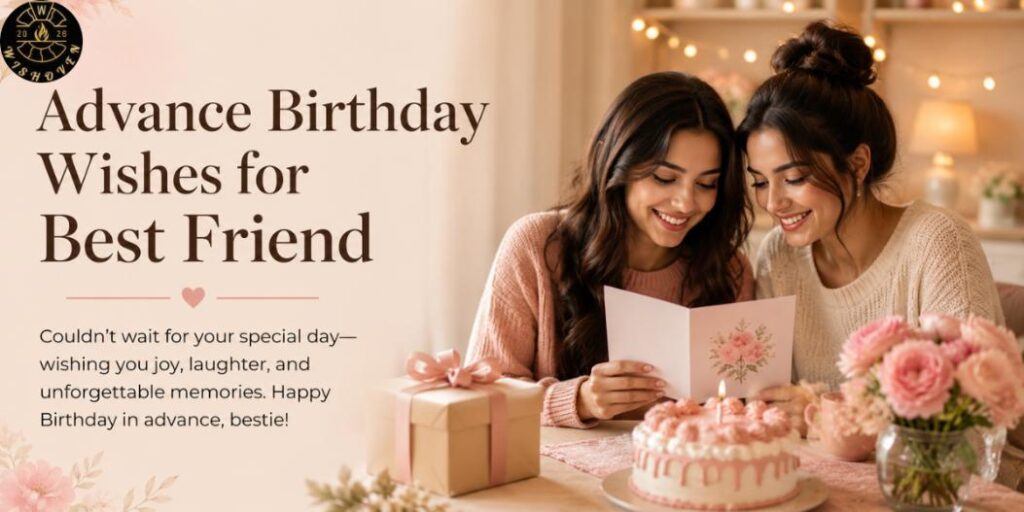 Advance Birthday Wishes for Best Friend
