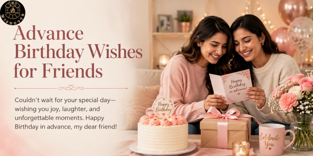 Advance Birthday Wishes for Friends
