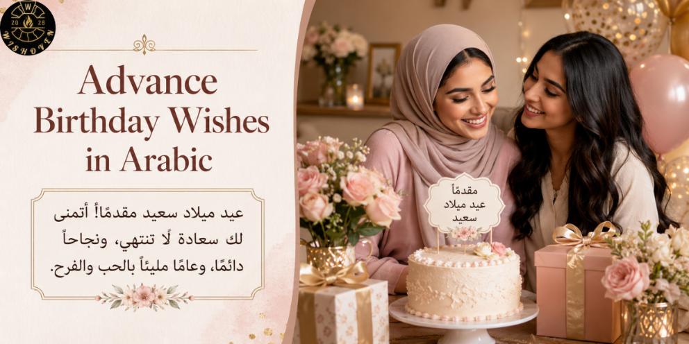 Advance Birthday Wishes in Arabic