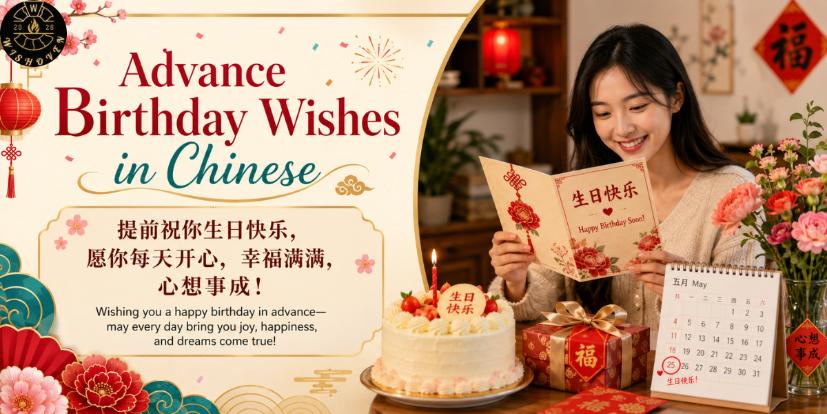 Advance Birthday Wishes in Chinese