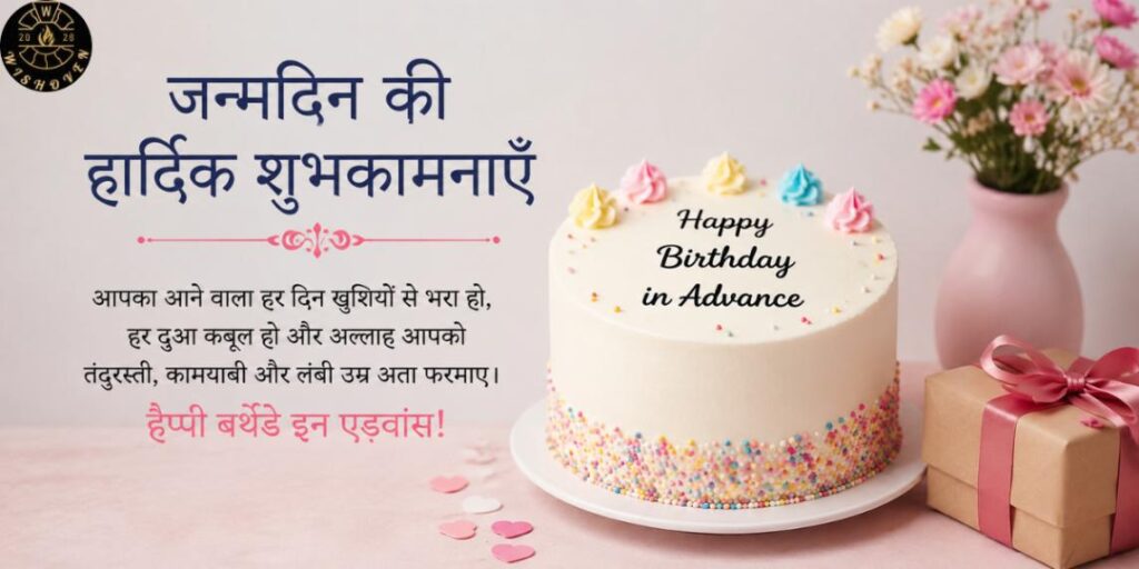 Advance Birthday Wishes in Hindi