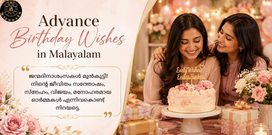 Advance Birthday Wishes in Malayalam