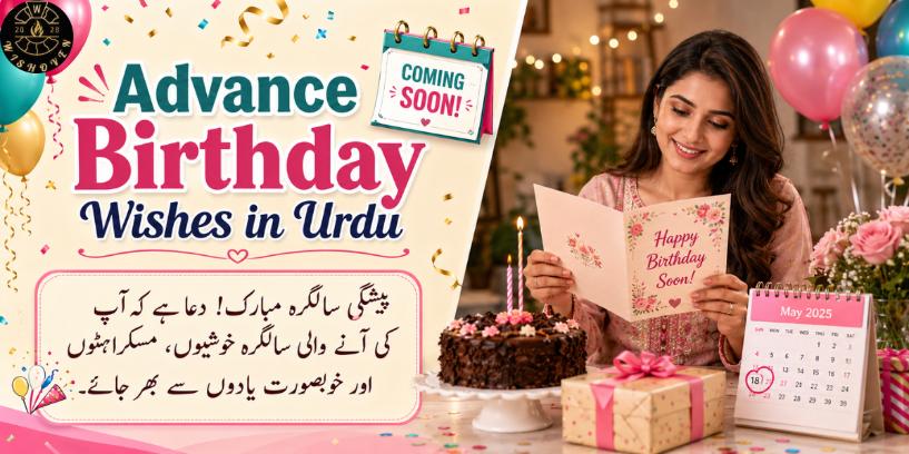 Advance Birthday Wishes in Urdu