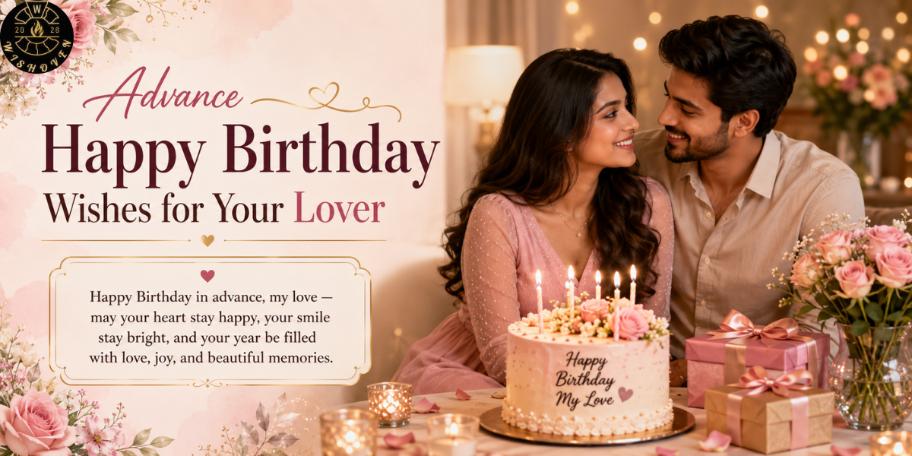 Advance Happy Birthday Wishes for Your Lover