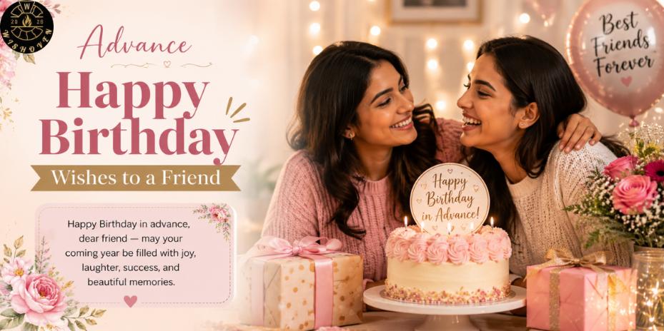 Advance Happy Birthday Wishes to a Friend