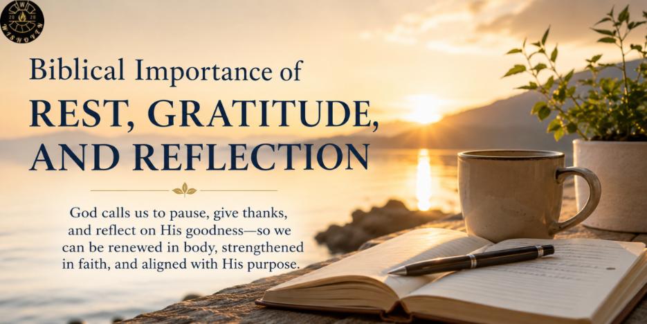 Biblical Importance of Rest, Gratitude, and Reflection