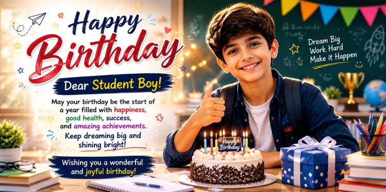 Birthday Wishes for Students from Teachers