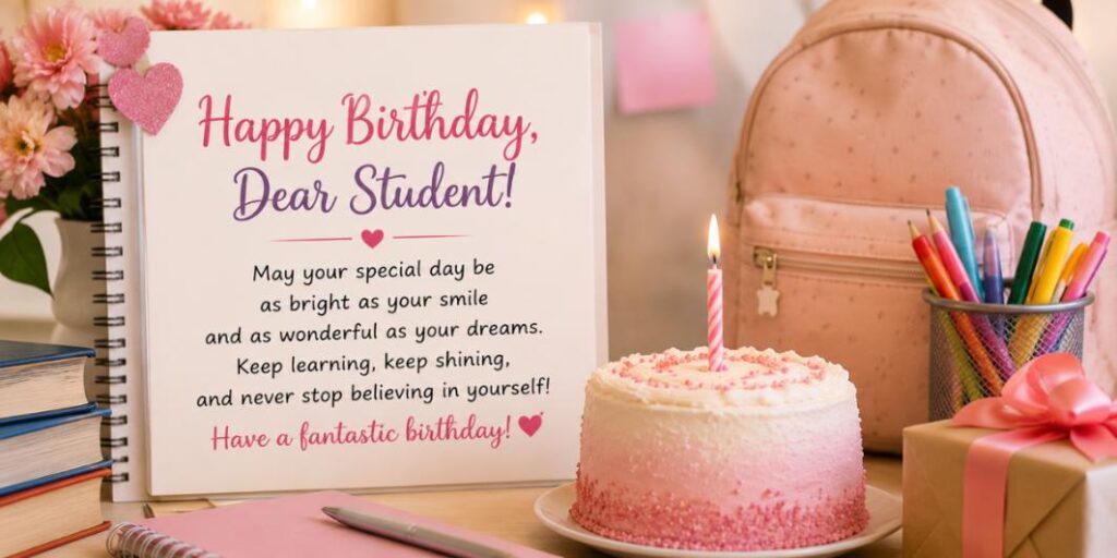 Birthday Wishes for a Student from a Teacher