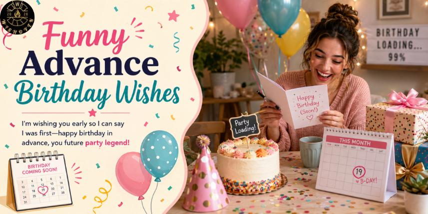 Funny Advance Birthday Wishes