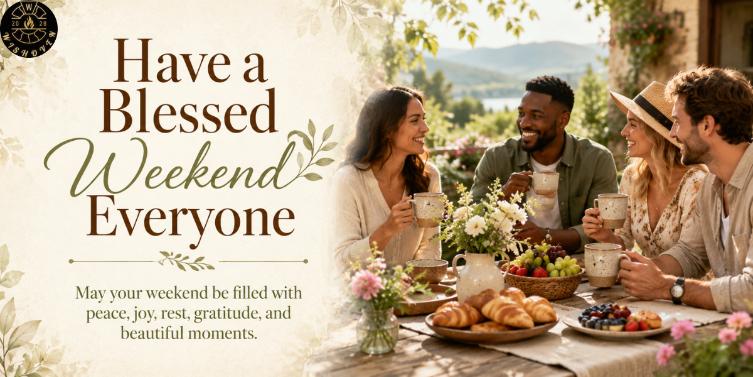 Have a Blessed Weekend Everyone