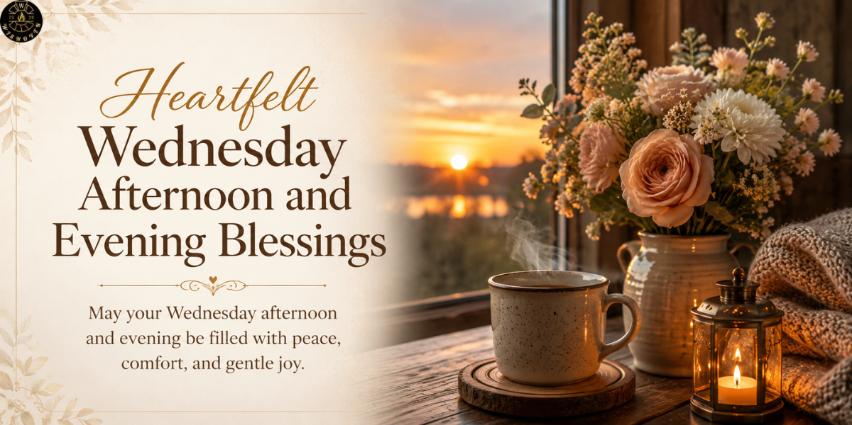 Heartfelt Wednesday Afternoon and Evening Blessings