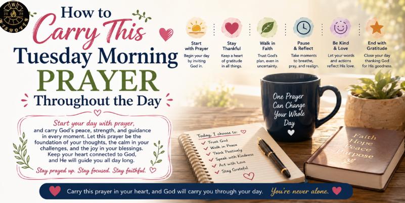 How to Carry This Tuesday Morning Prayer Throughout the Day