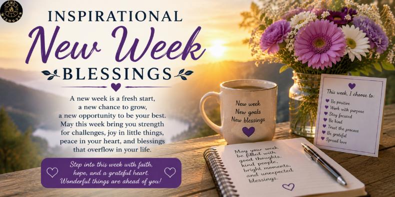 Inspirational New Week Blessings