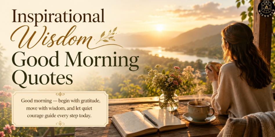 Inspirational Wisdom Good Morning Quotes