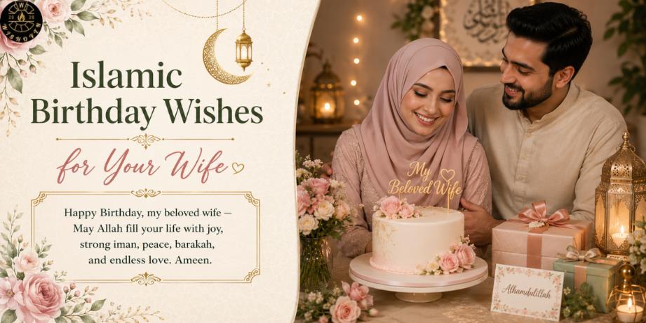Islamic Birthday Wishes for Your Wife