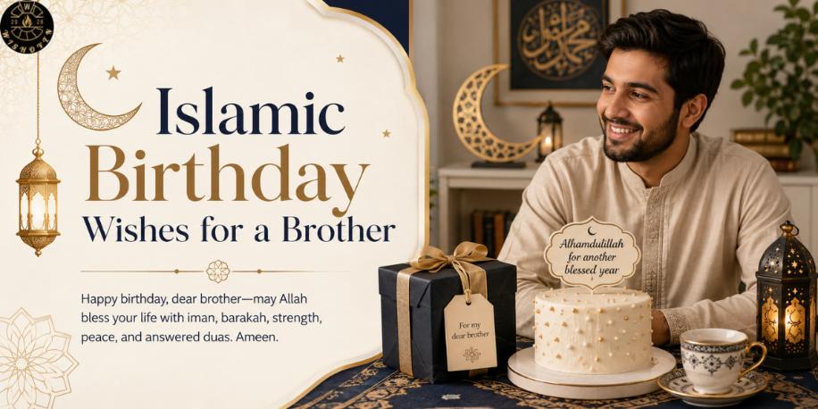 Islamic Birthday Wishes for a Brother