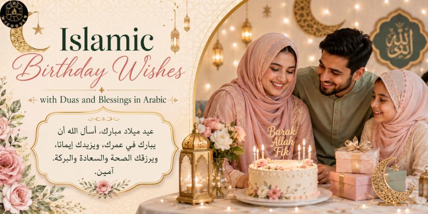 Islamic Birthday Wishes with Duas and Blessings in Arabic