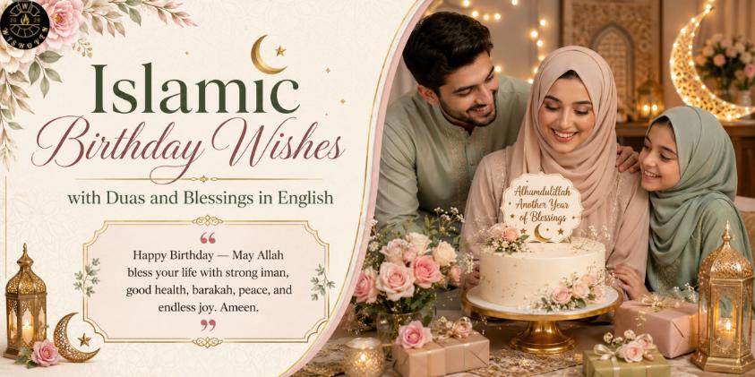 Islamic Birthday Wishes with Duas and Blessings in English