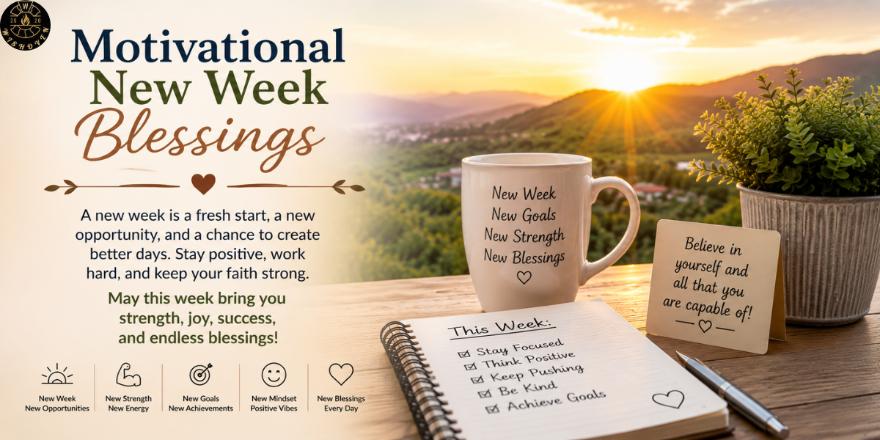 Motivational New Week Blessings