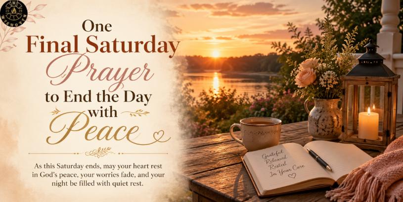 One Final Saturday Prayer to End the Day with Peace