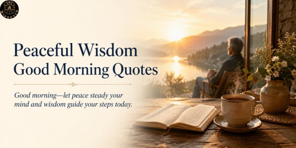 Peaceful Wisdom Good Morning Quotes