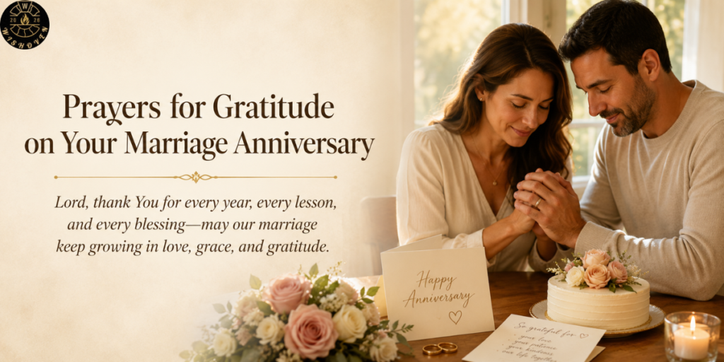 Prayers for Gratitude on Your Marriage Anniversary