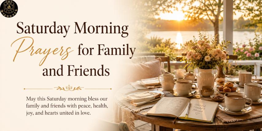 Saturday Morning Prayers for Family and Friends