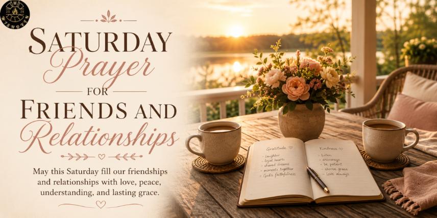 Saturday Prayer for Friends and Relationships
