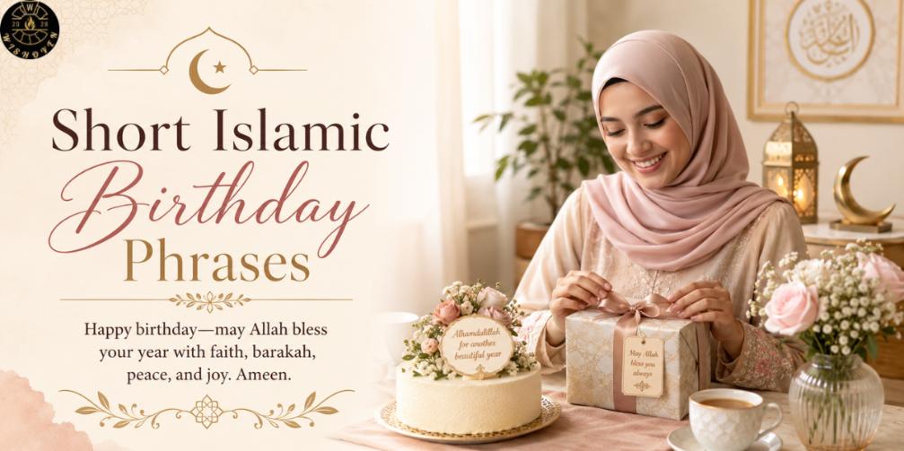 Short Islamic Birthday Phrases