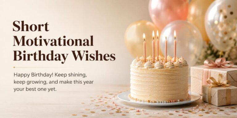 Short Motivational Birthday Wishes