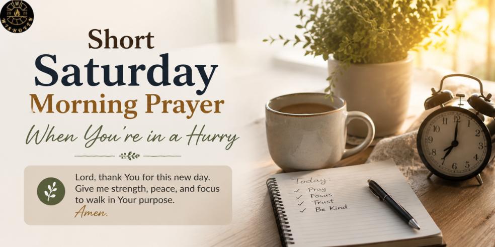 Short Saturday Morning Prayer When You’re in a Hurry