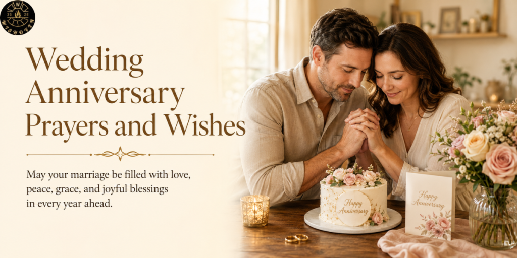 Wedding anniversary prayers and wishes