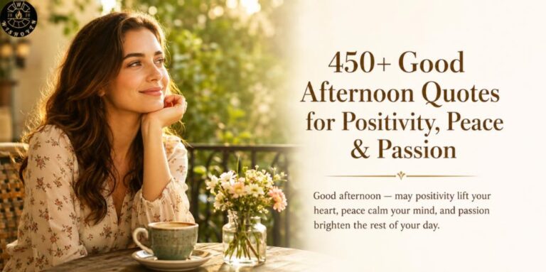 450+ Good Afternoon Quotes for Positivity, Peace & Passion
