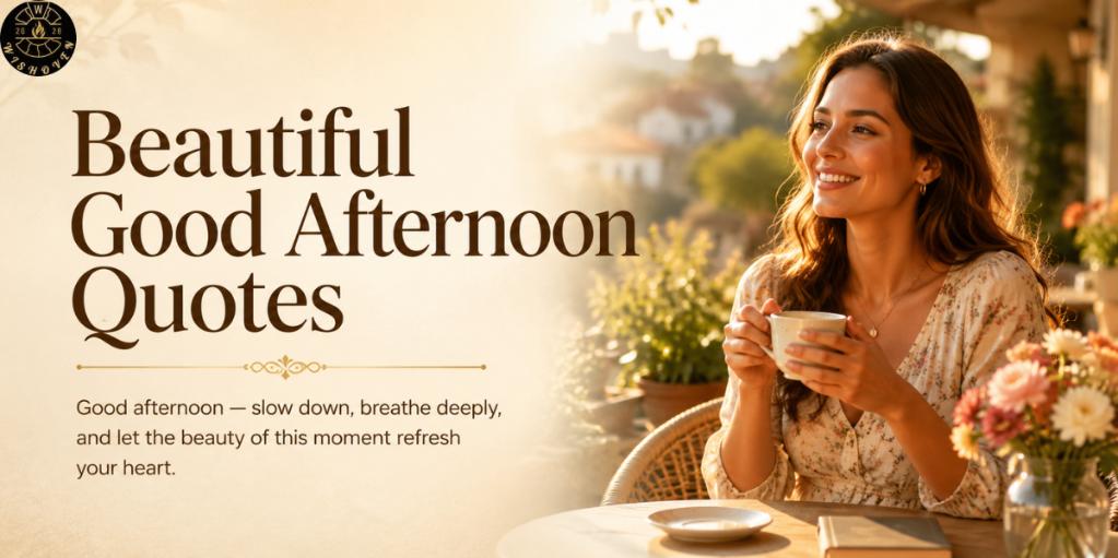 Beautiful Good Afternoon Quotes