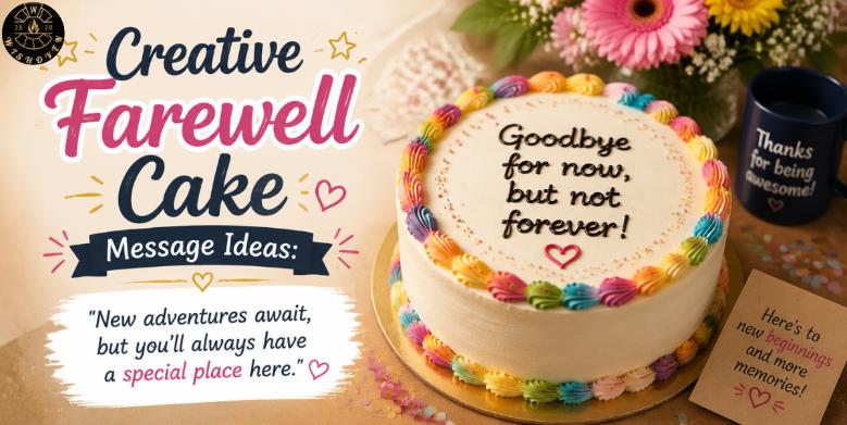 Creative Farewell Cake Message Ideas