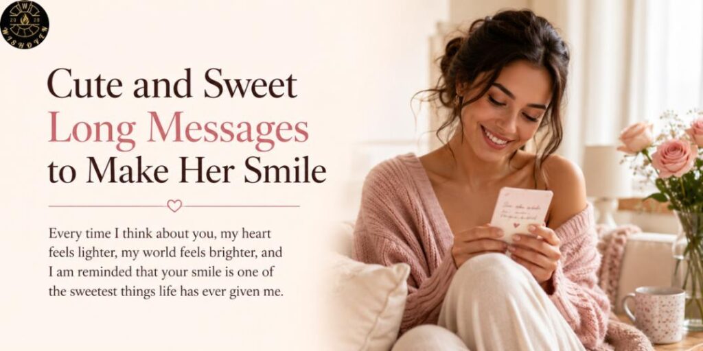Cute and Sweet Long Messages to Make Her Smile
