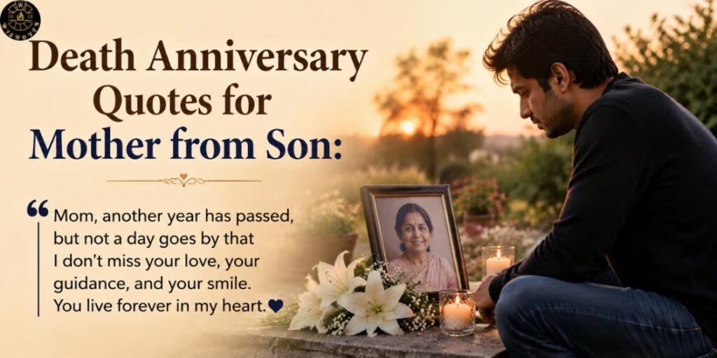 Death Anniversary Quotes for Mother from Son