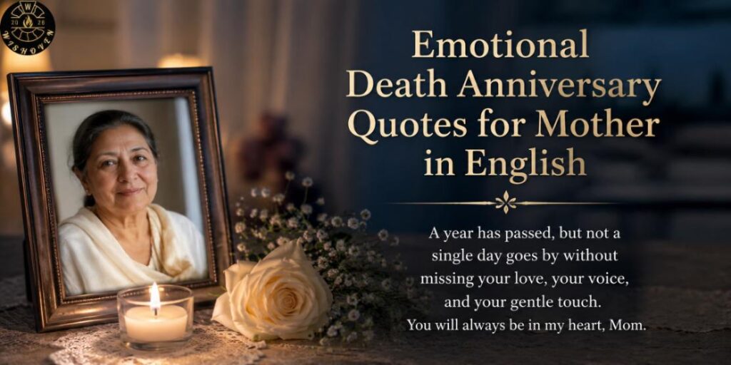 Emotional Death Anniversary Quotes for Mother in English