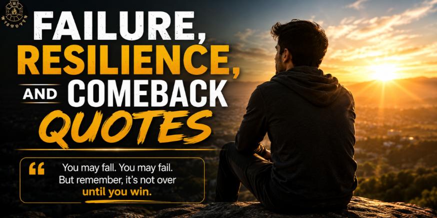 Failure, Resilience, and Comeback Quotes