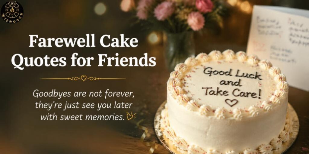 Farewell Cake Quotes for Friends
