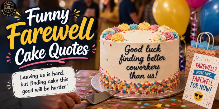 Funny Farewell Cake Quotes