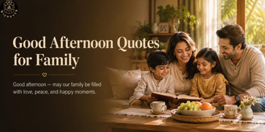 Good Afternoon Quotes for Family